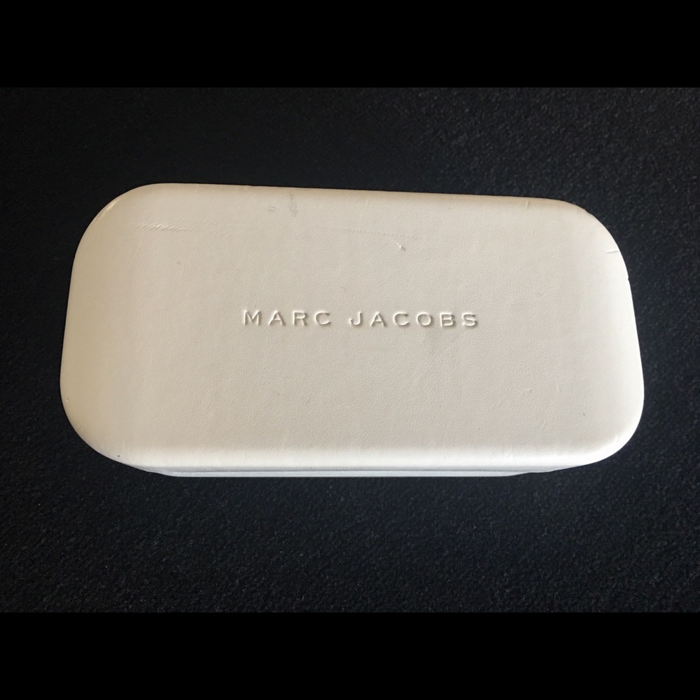 MARC JACOBS Large white leather Eyeglass Case